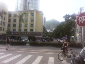 Relaxed tourist area around Shekou