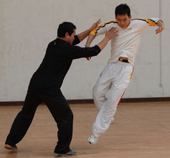 Xie Yong Guang performing martial tui shuo